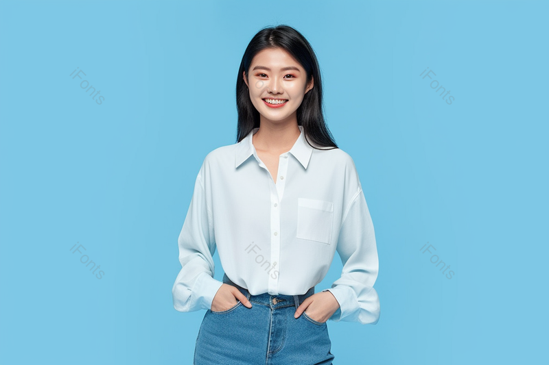 白衬衣自信美女形象人物摄影图,高清,摄影图,摄影图片,图片大全,摄影图免费下载
